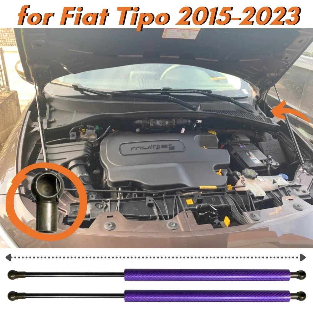 Puntales de capó Gas Fiat Tipo Egea 2015 en adelante
