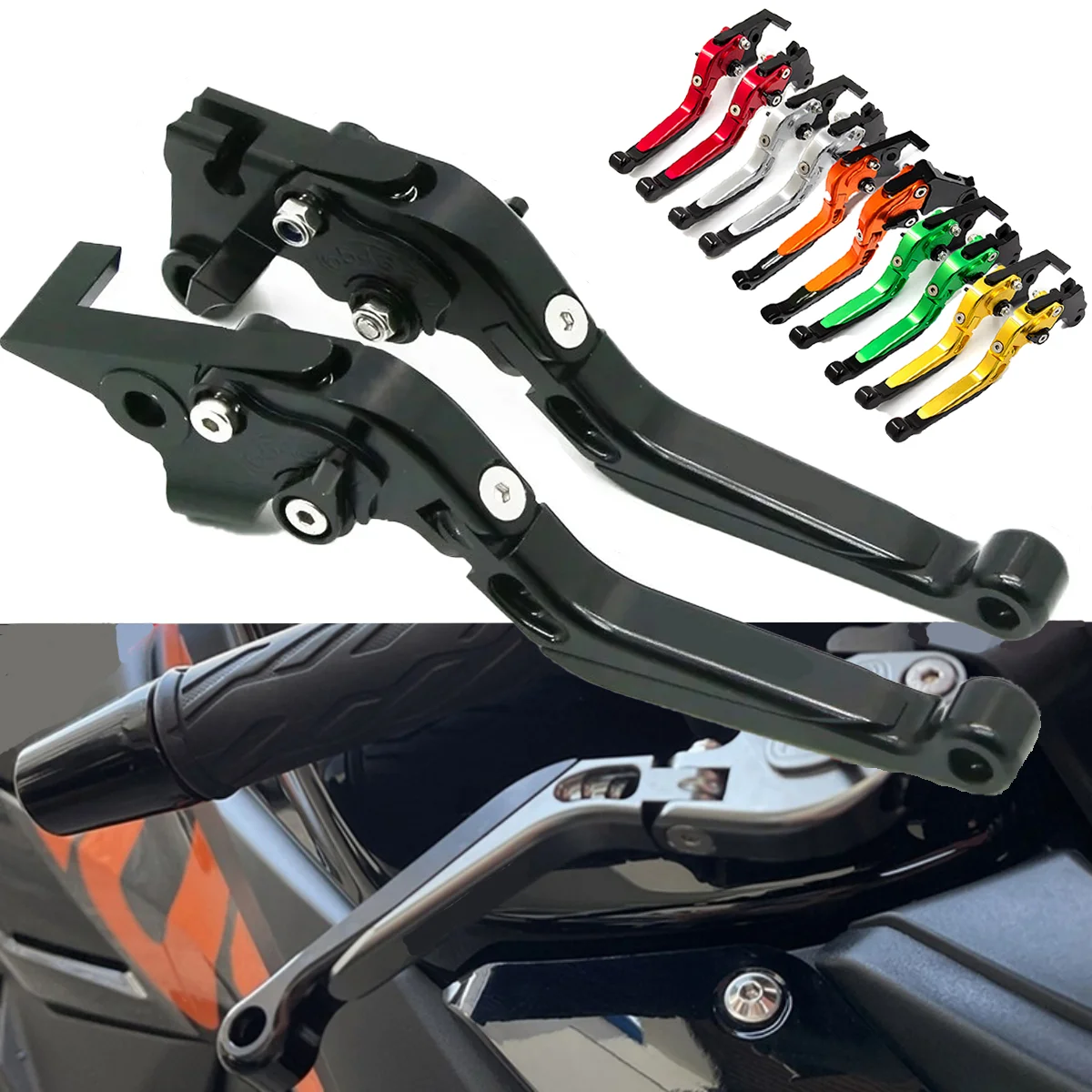 Palanca freno de embrague Benelli 302S ajustable plegable extensible - imagen 2