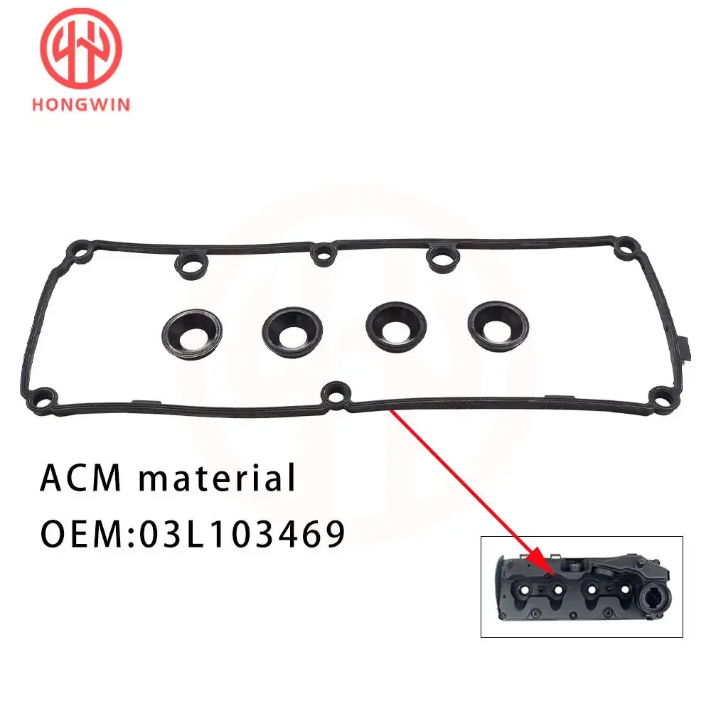 03L 103469 F 03L 103469   Sello de junta de cubierta de balancín de motor para Volkswagen Amarok 2011-2019 03L 103469   Junta - imagen 2