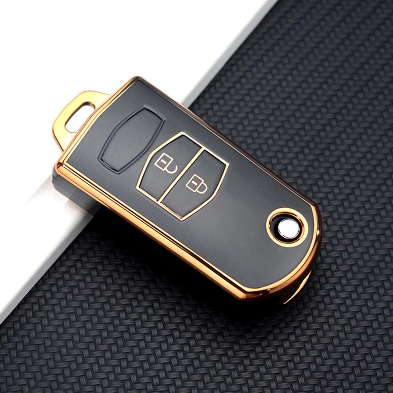 Funda plegable de TPU para llave Mazda
