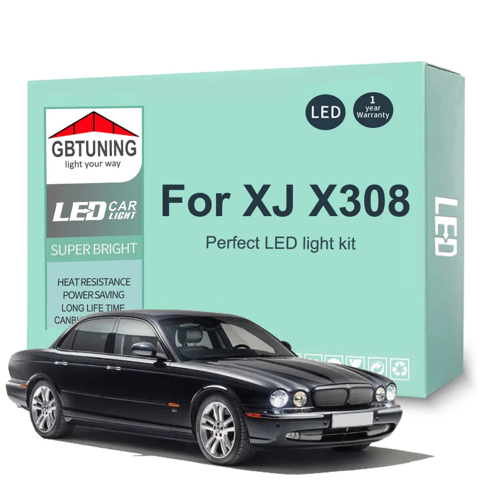 Kit de bombillas LED CANBUS interiores para Jaguar XJ X308 XJ8 XJR