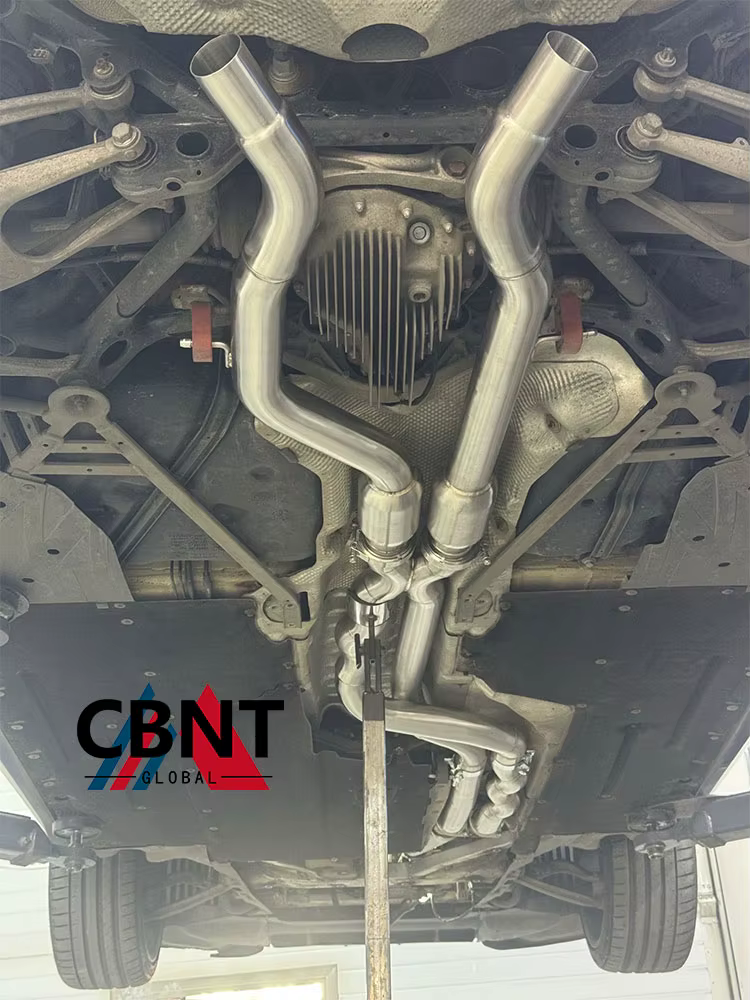 Tubo central resonado CBNT acero inox – BMW M3 F80 M4 F82 70 mm - imagen 2