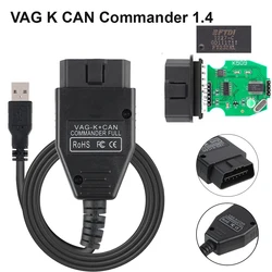 VAG escáner OBD2 para VW y Audi con cable diagnóstico