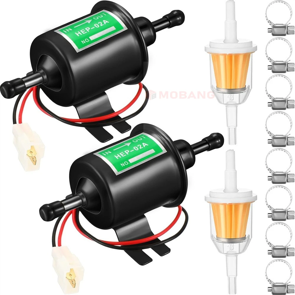 Bomba eléctrica de gasolina HEP-02A para carburador, baja presión - imagen 3