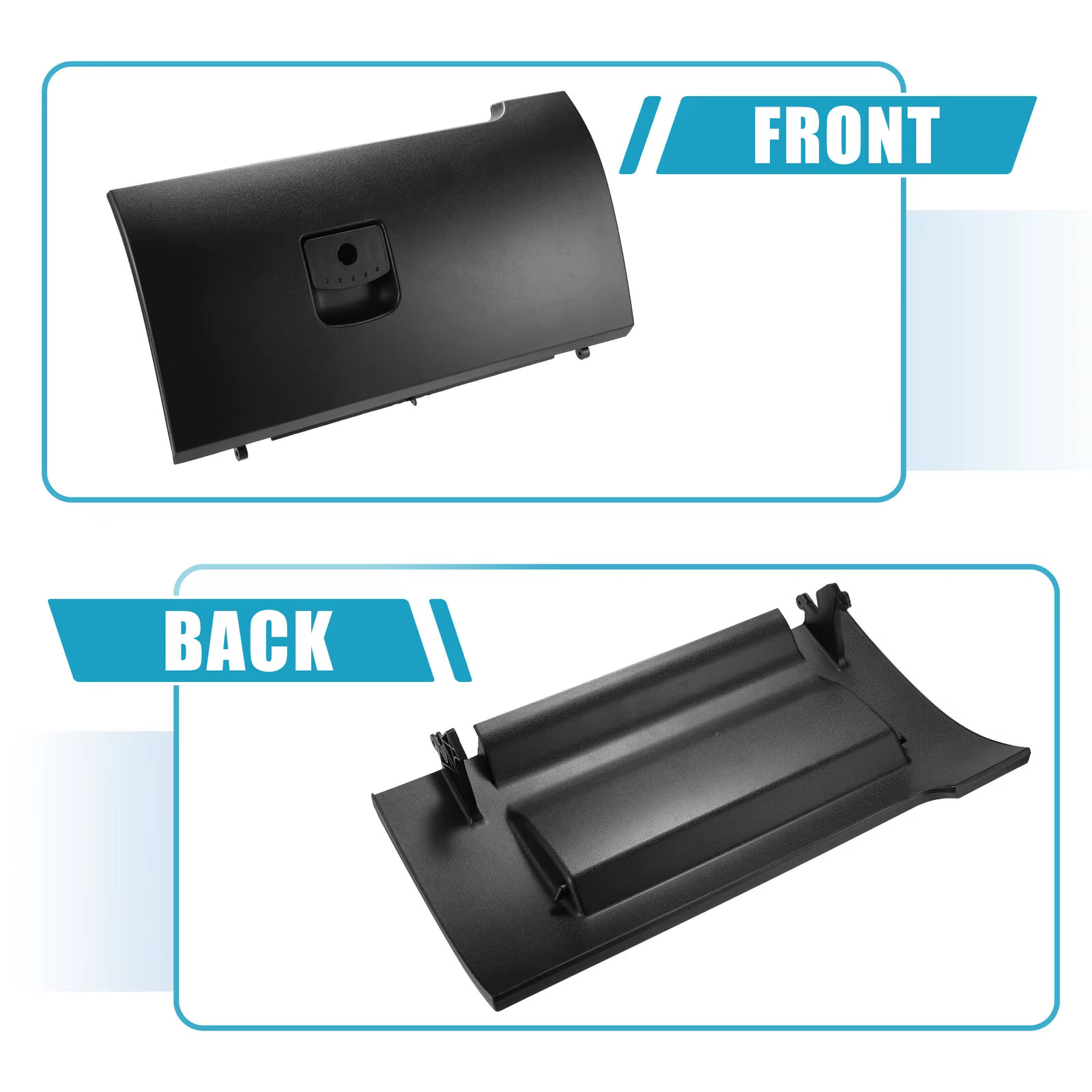 Guantera negra 1C1880247R con tapa – Volkswagen Beetle 2003-2010 - imagen 4