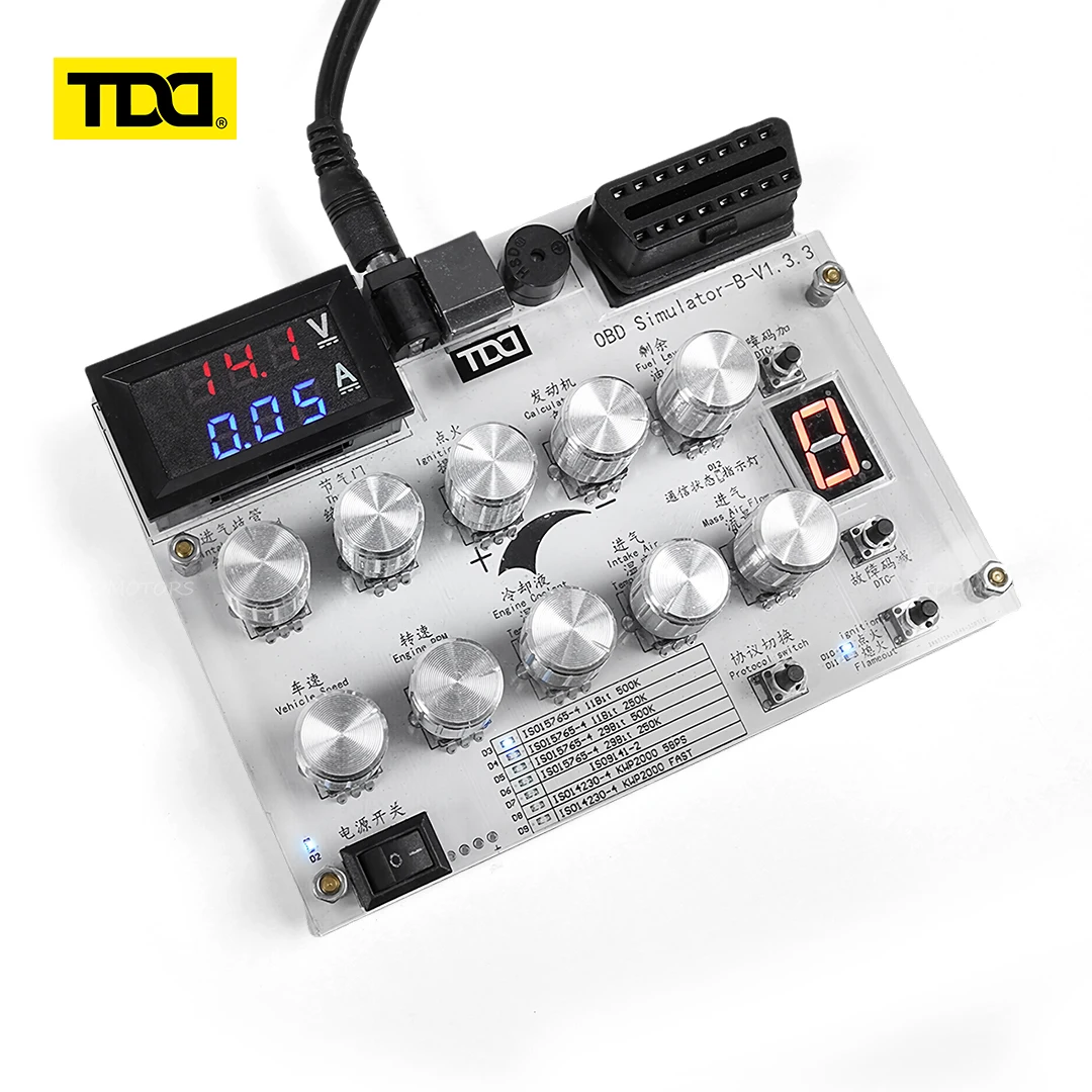 Simulador TDD OBD II con display LED para mostrar RPM y velocidad - imagen 4