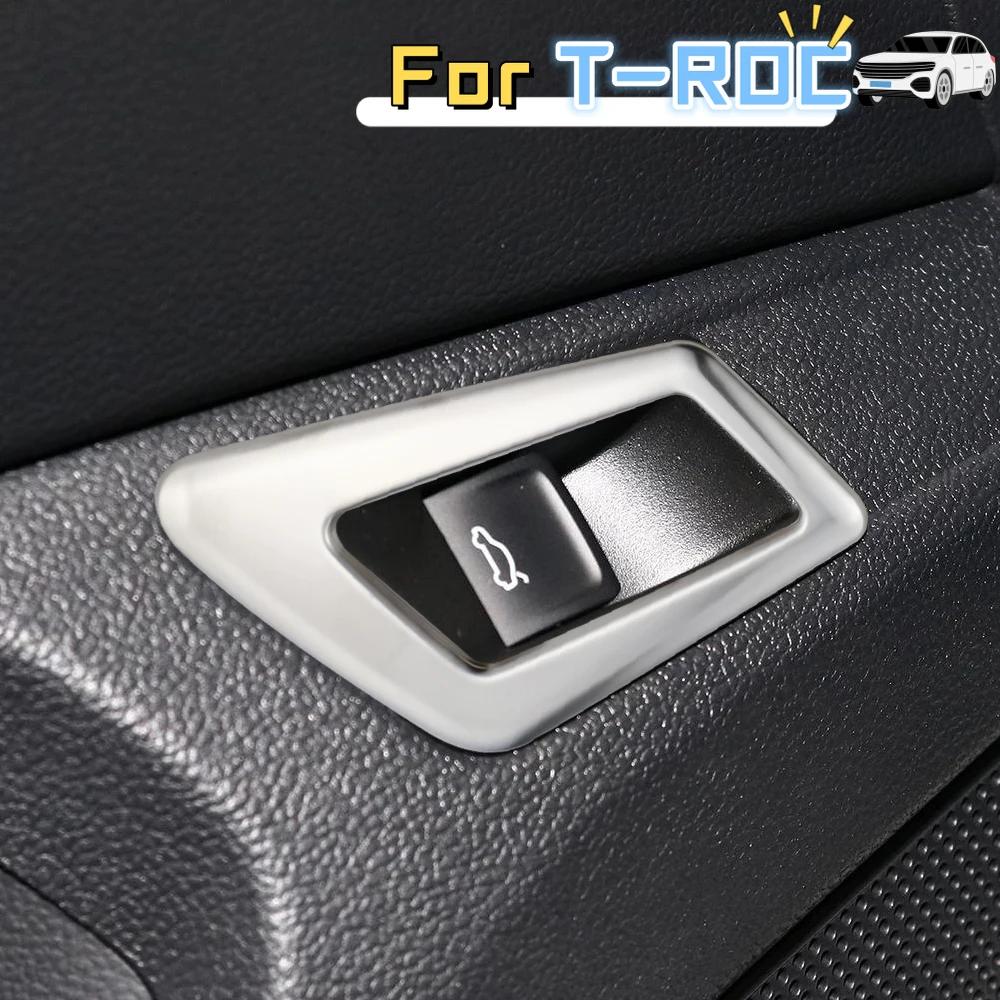 Cubierta panel botón maletero acero inoxidable para VW T-Roc 2018-2023 - imagen 3
