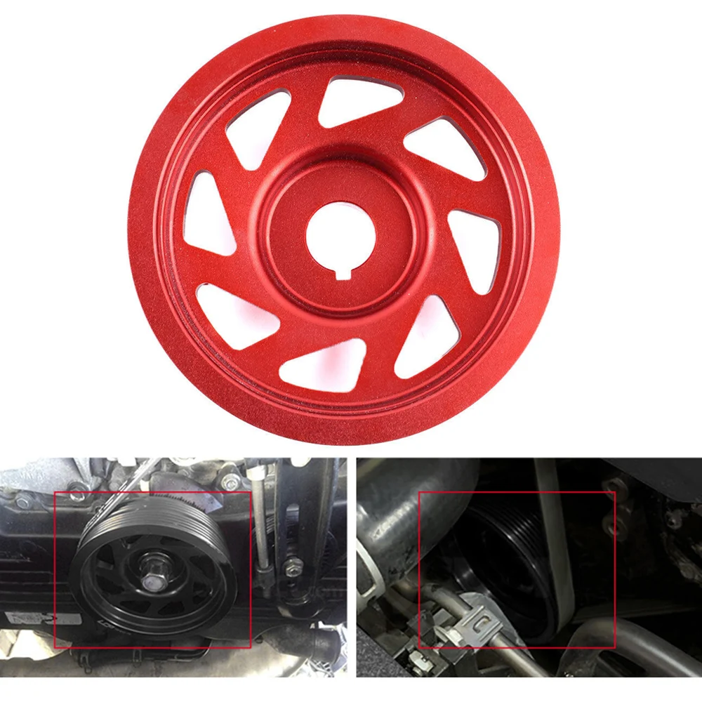 Polea cigüeñal ligera aluminio negra – Subaru Impreza WRX STI