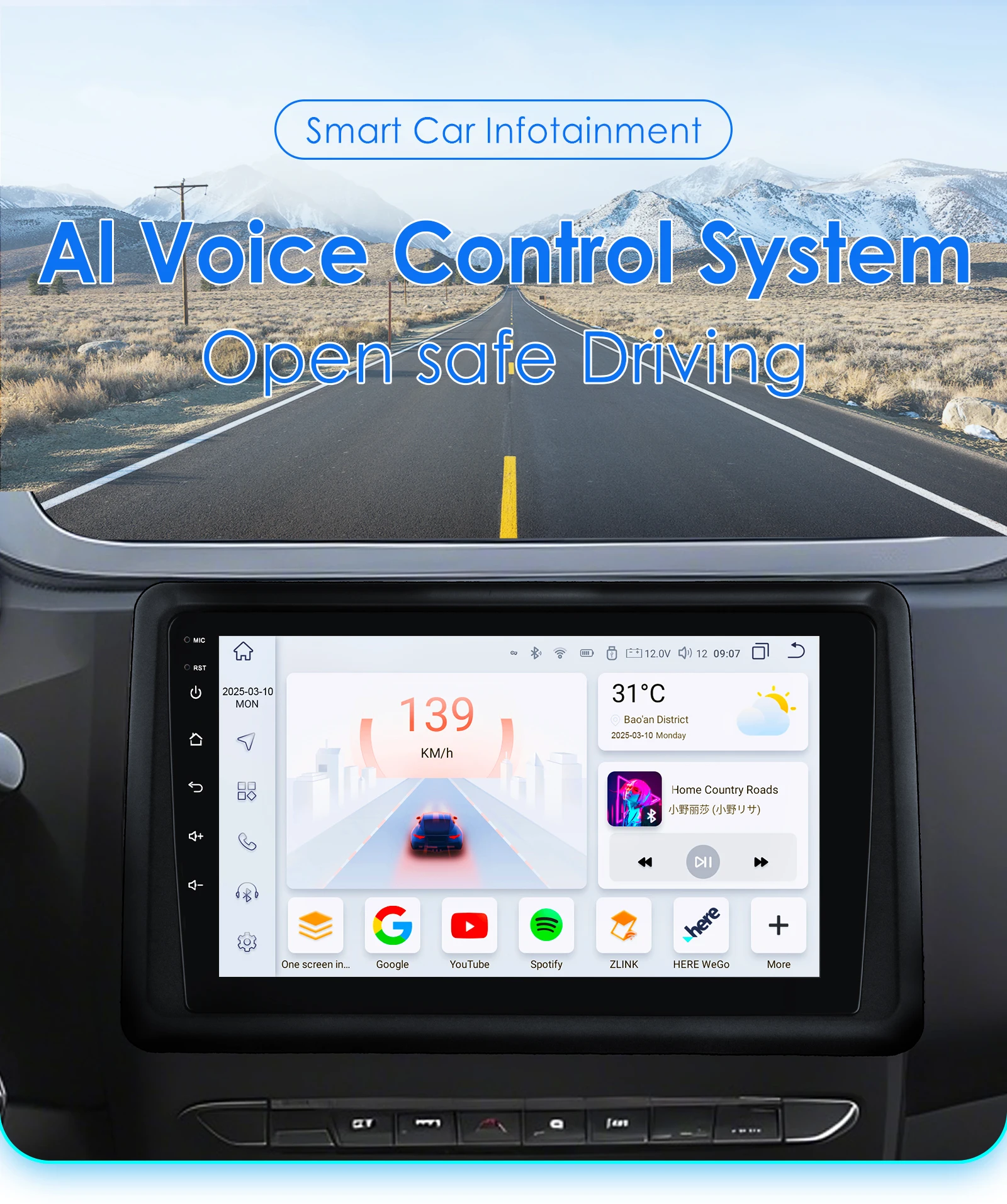 Radio Android con cámara 360° para Renault Express 2021-2022, CarPlay