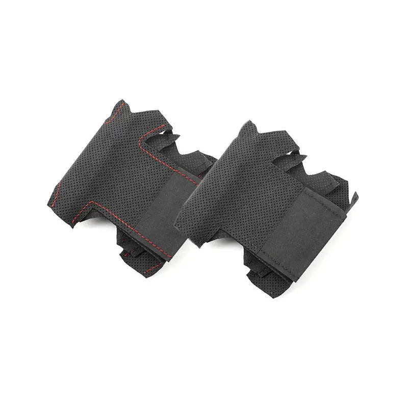 Protector para volante de coche para Fiat Bravo Punto Linea 2007-2019 Doblo Qubo para Opel Combo 2012-2017 embellecedor de cuero perforado de gamuza - imagen 3