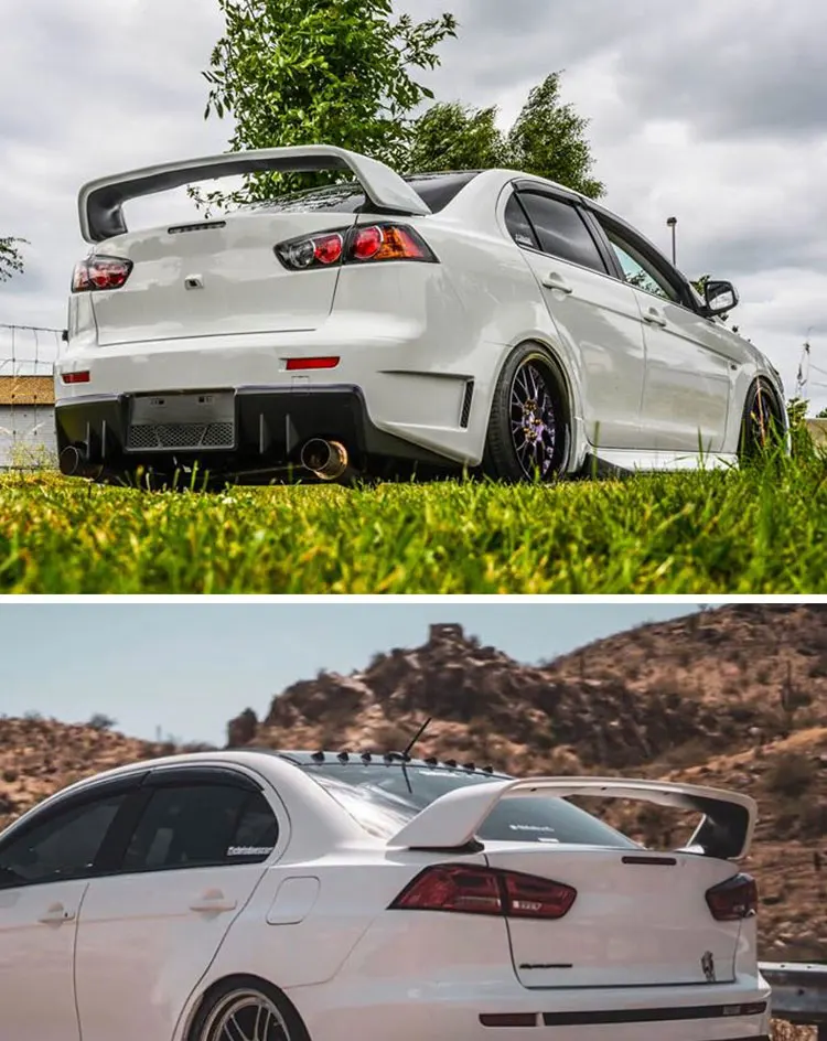 Detalle del kit de carrocería para Mitsubishi Lancer