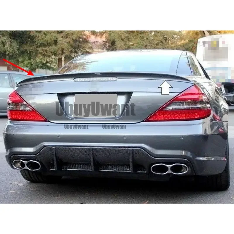 Alerón trasero Mercedes-Benz SL R230 AMG de fibra de carbono - imagen 4