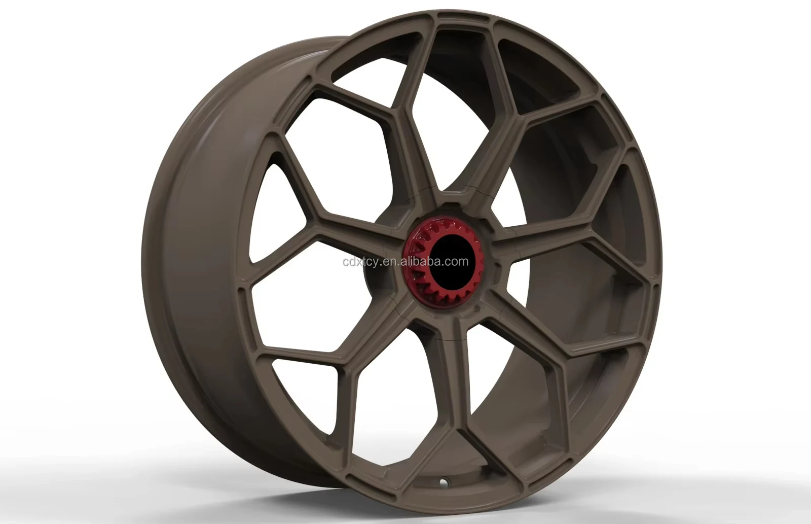 Llantas forjadas Lamborghini 18-21 pulgadas oro – centro forjado PCD - imagen 4