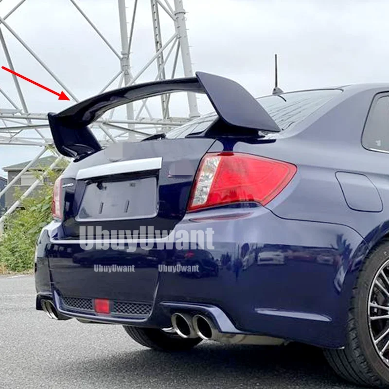 Para 2007-2016 Subaru Impreza WRX STI estilo ABS tapa de maletero trasero alerón de coche accesorios de ala de labio de cola de pato