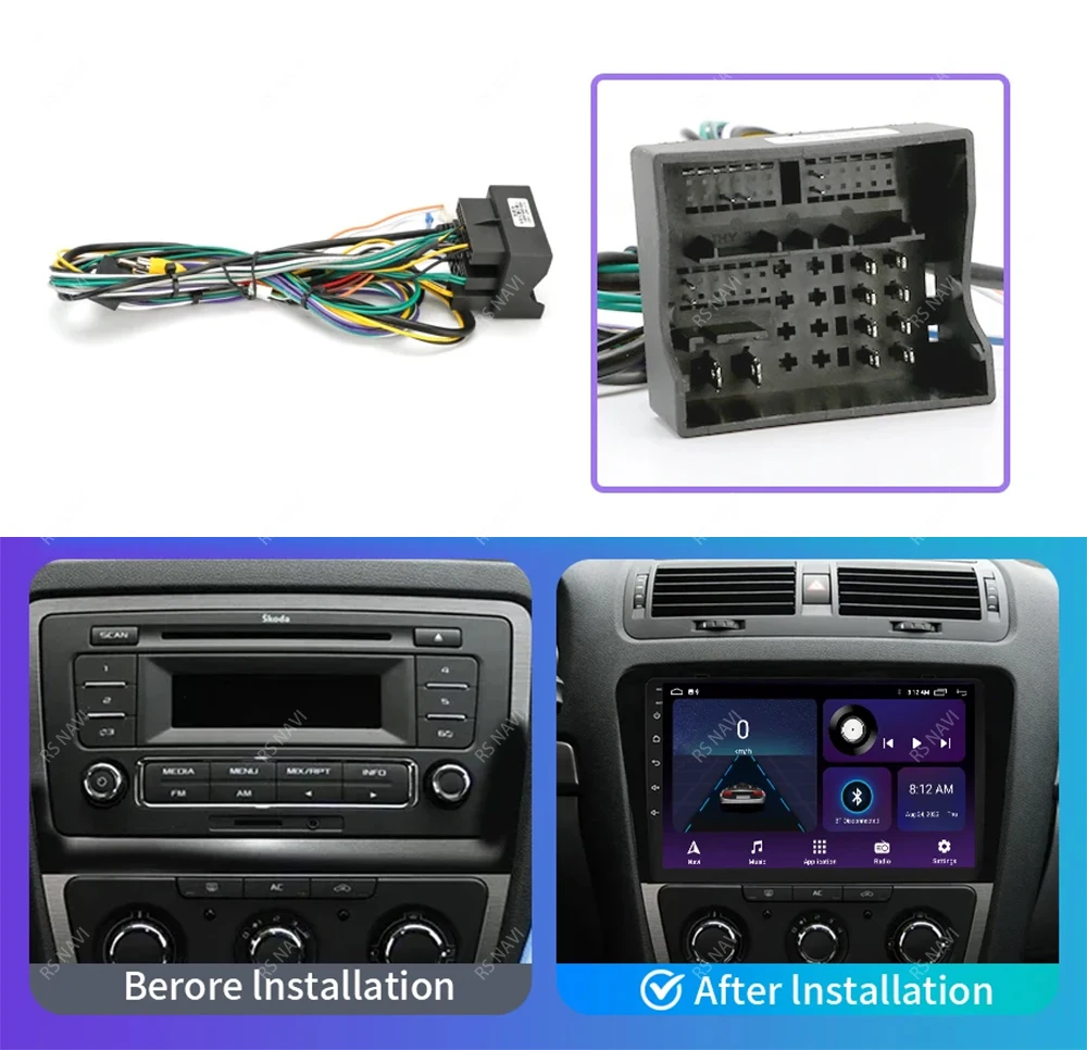 Radio multimedia RSNAVI para Volkswagen y Skoda Octavia