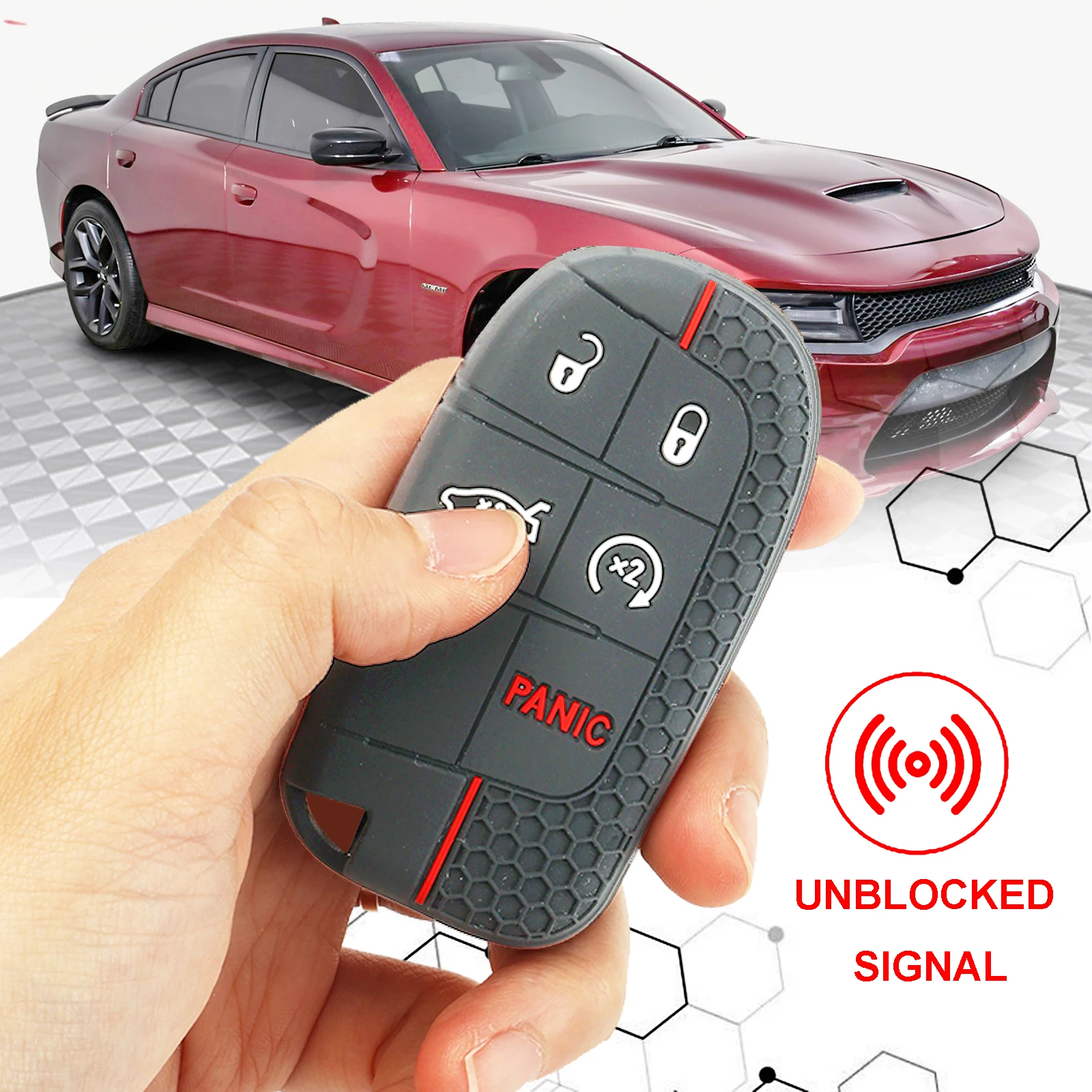 Funda llave silicona Dodge Charger, Jeep Grand Cherokee y Chrysler 300 - imagen 5