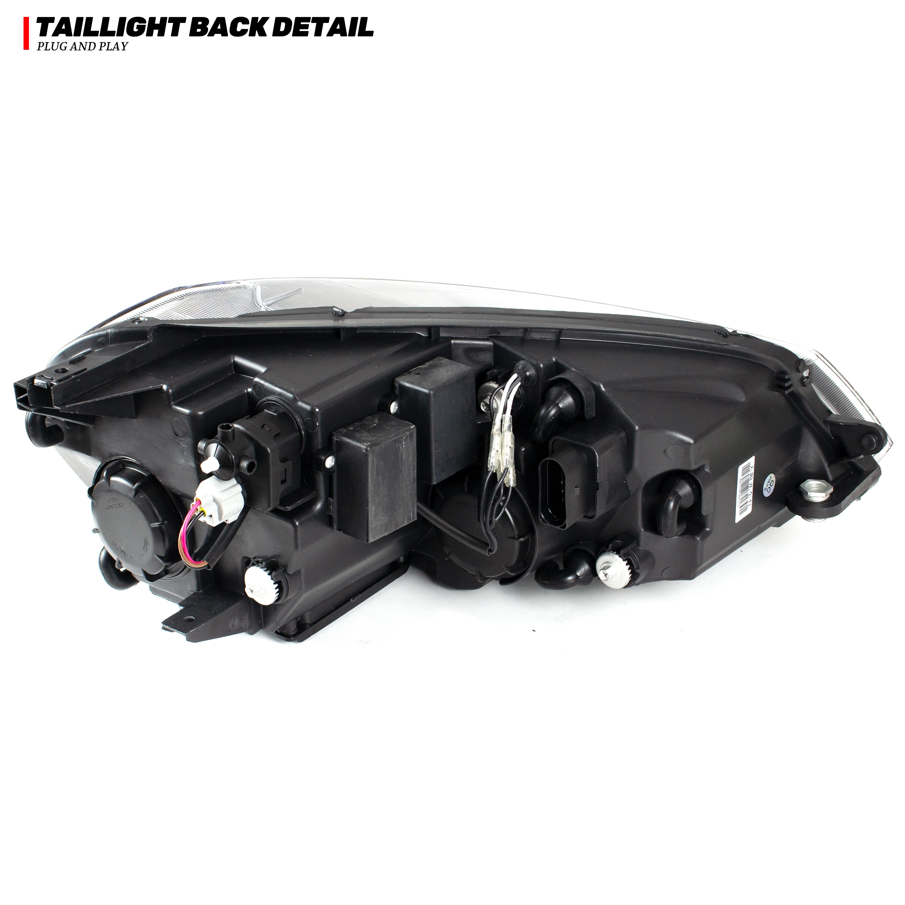 Vista final de los faros LED para Golf 7