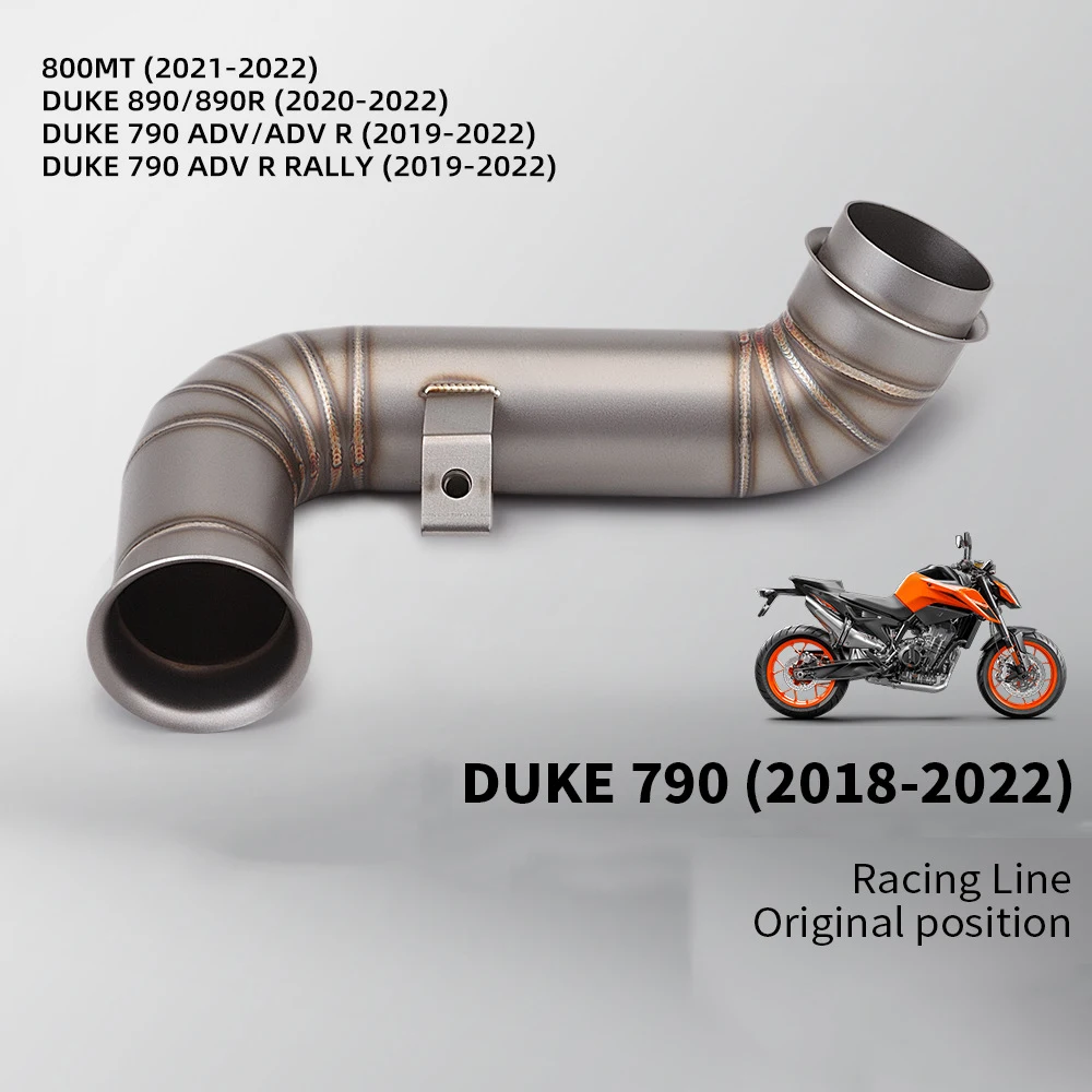 Tubo intermediario de escape KTM Duke 790 y 890 Adventure R 2018-2022 - imagen 2