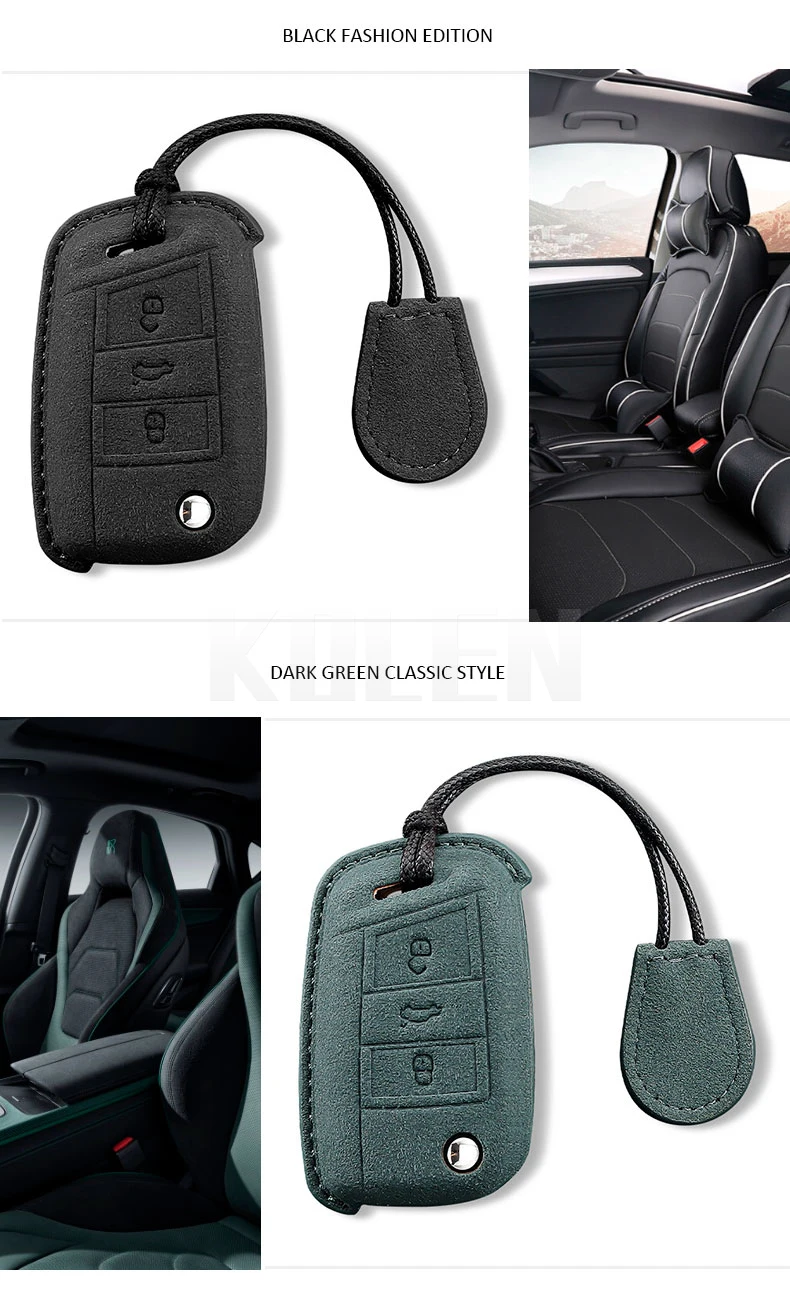 Otra vista de la funda para llave