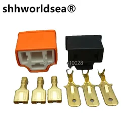 Shhworldsea Conector H4 9003 macho-hembra con cable para faro de coche