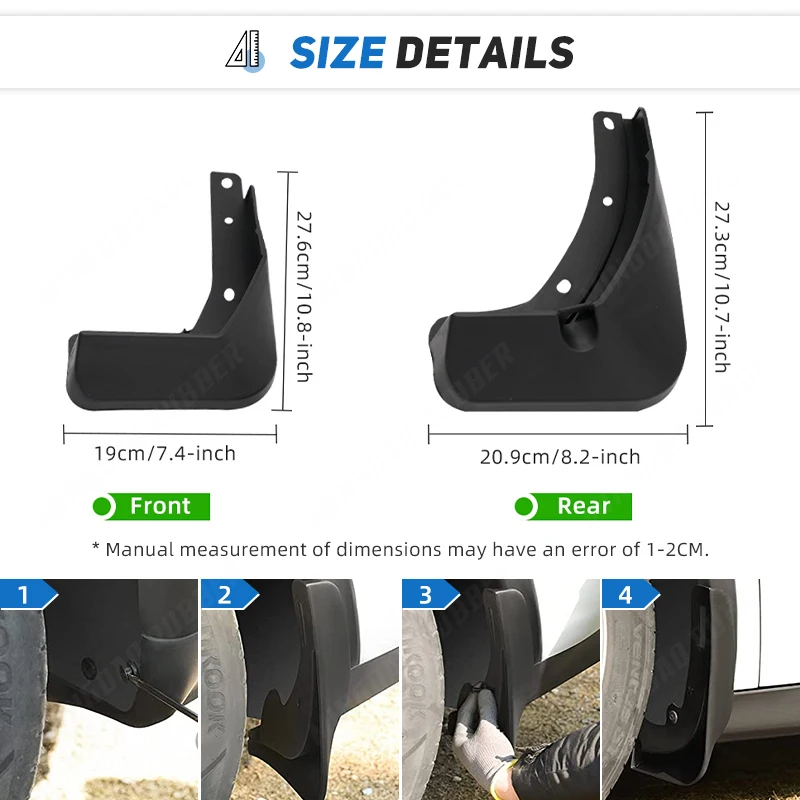 Protector guardabarros delimitador para VW Passat B8 2015-2019 - imagen 3
