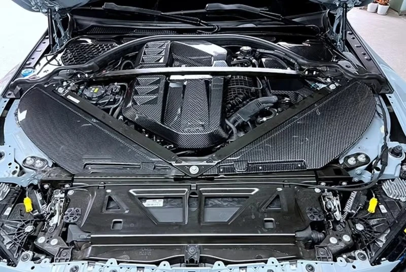 Cubierta motor fibra carbono BMW M3 F80 / M4 F82 G80 G82 | Carcasa admisión - imagen 5