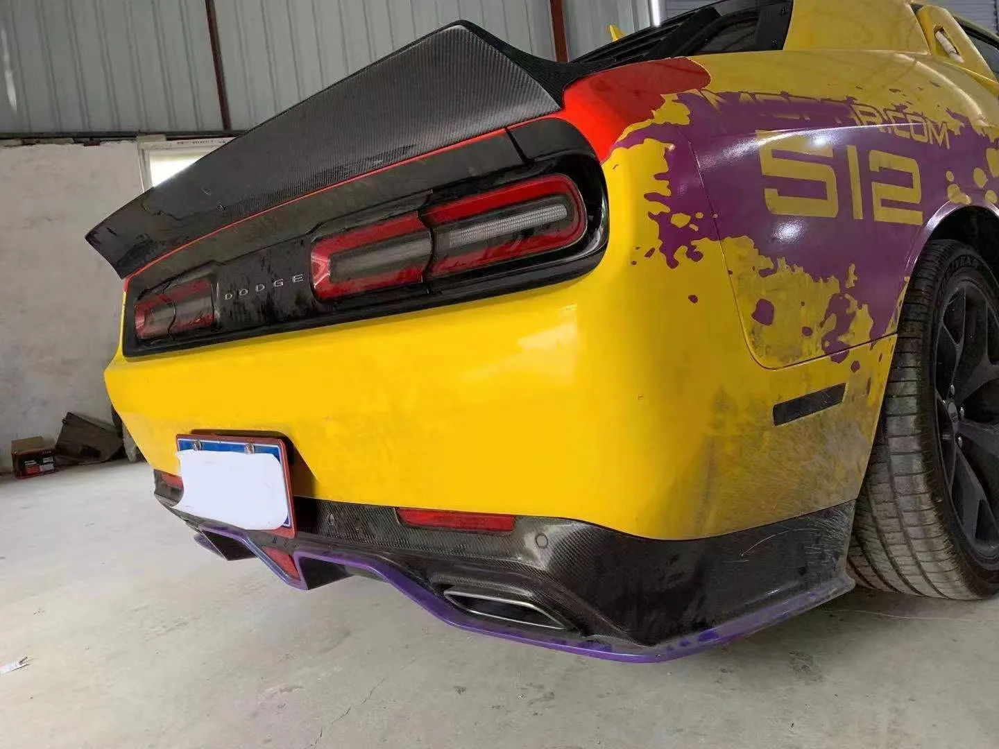 Alerón trasero de resina para Dodge Challenger 2013-2020 W19-002 - imagen 3