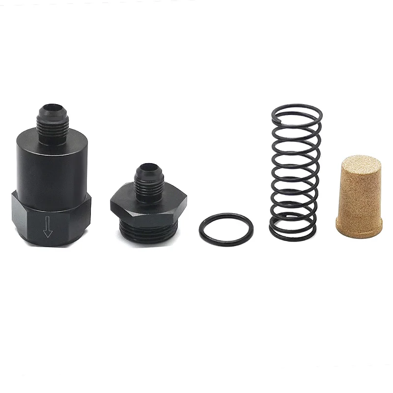 Filtro combustible 6AN billet aluminio negro 30 micras - imagen 3