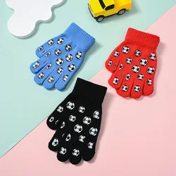 Guantes infantiles de cinco dedos con dibujos para exterior