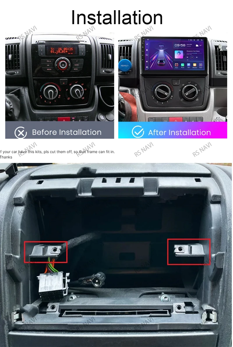 Radio multimedia RSNAVI para Fiat Ducato