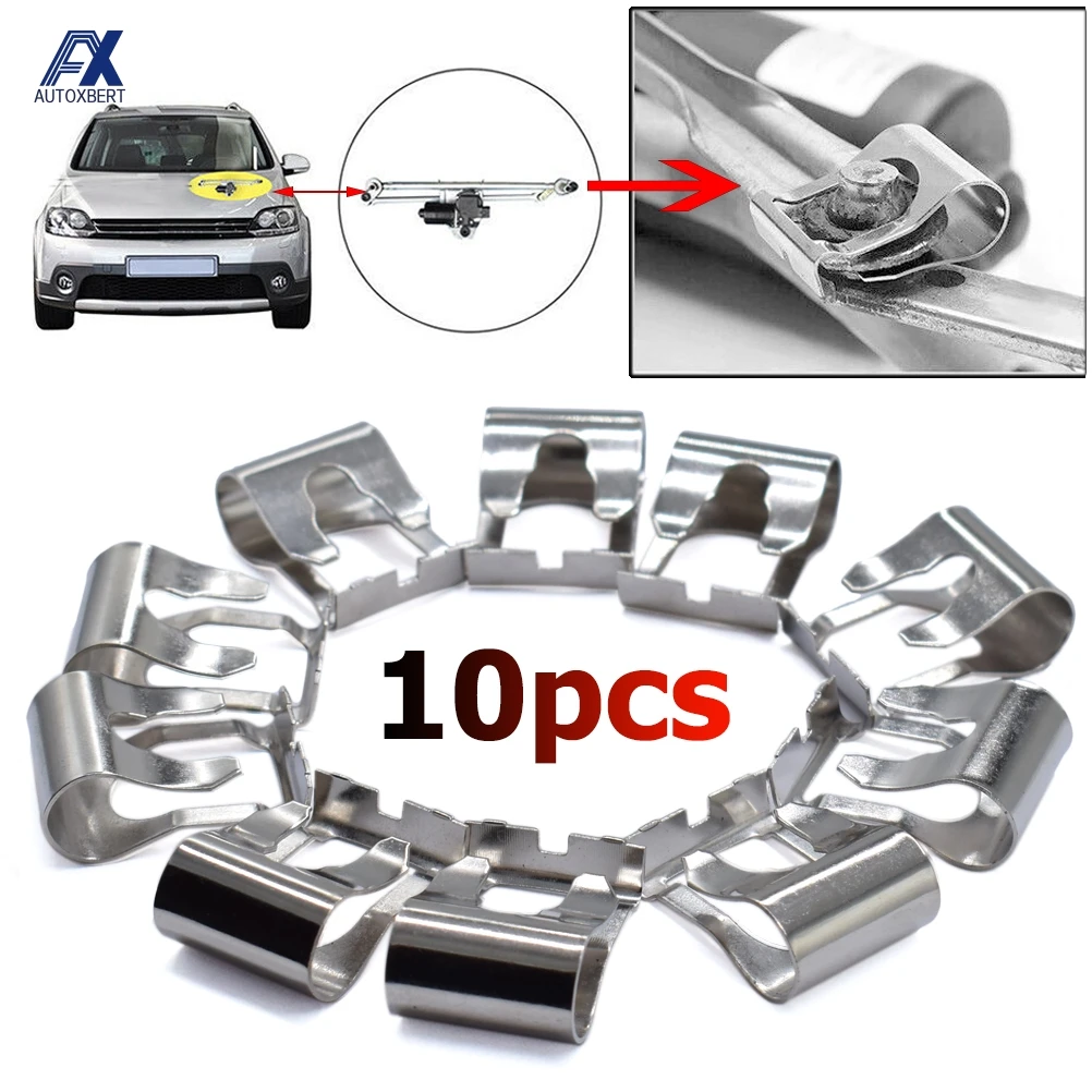 Kit clips para reparación de limpiaparabrisas universal