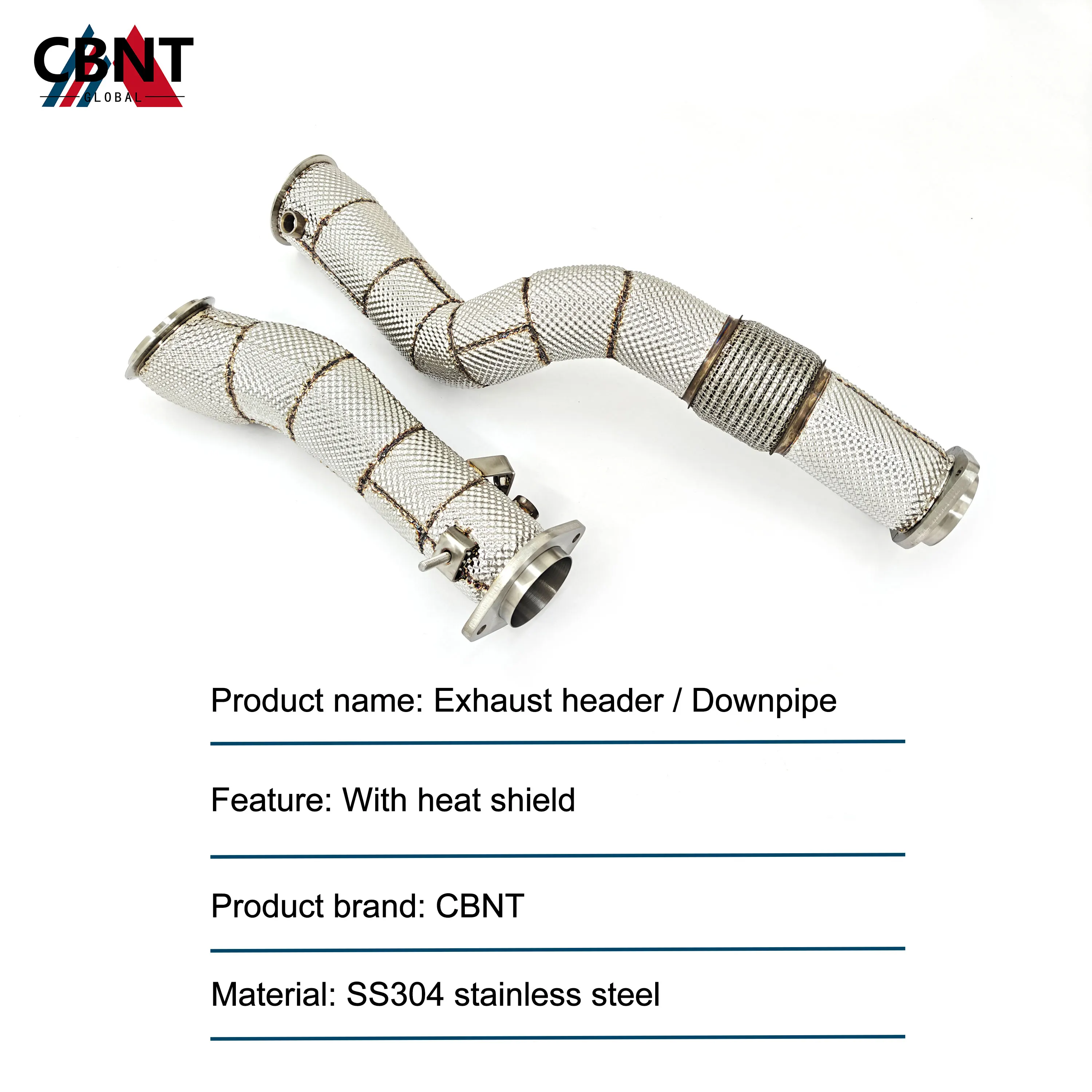 Bajante de alto flujo CBNT SS304 – BMW M2 M3 M4 S58 G80 G82 G87 - imagen 5