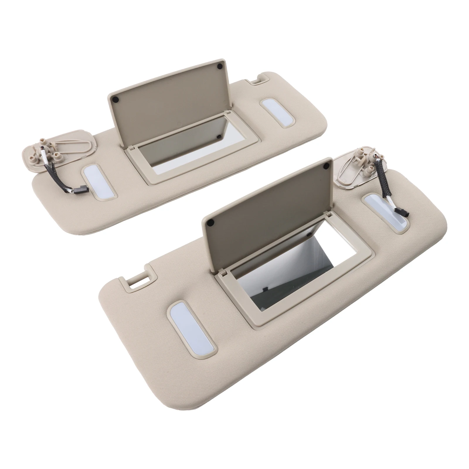 22850306-22850310 Visera solar izquierda y derecha Chevy Suburban 2007-14 - imagen 3