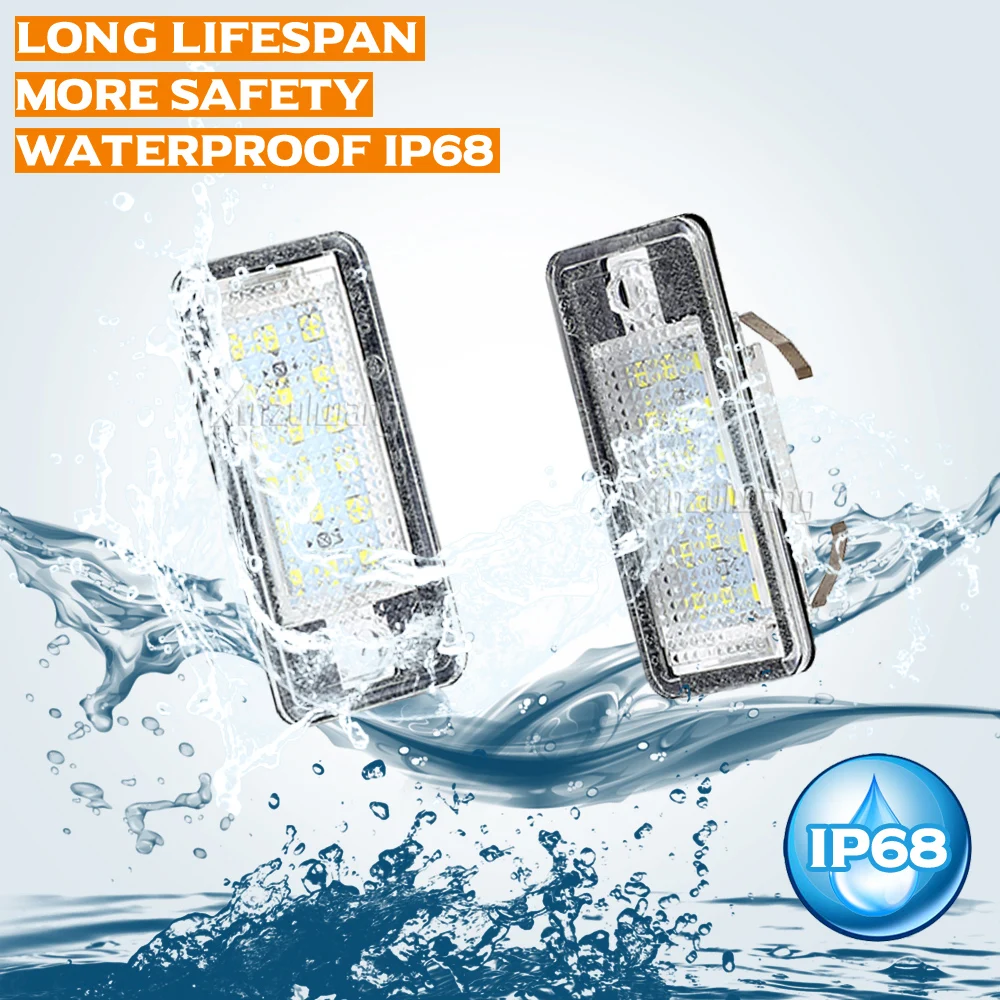 Luz LED de matrícula sin errores para Audi A3, A4, A6, Q7 y A8 - imagen 2