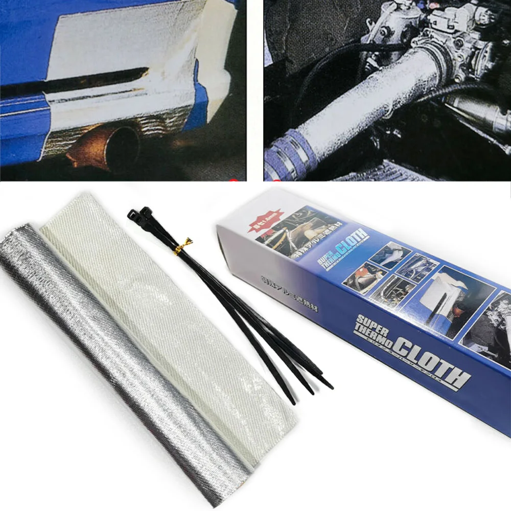 Barrera térmica adhesiva para escape con fibra de vidrio aluminizada - imagen 2