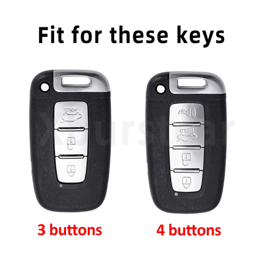 Funda llave coche TPU 3/4 botones para KIA Forte Hyundai Sonata - imagen 2