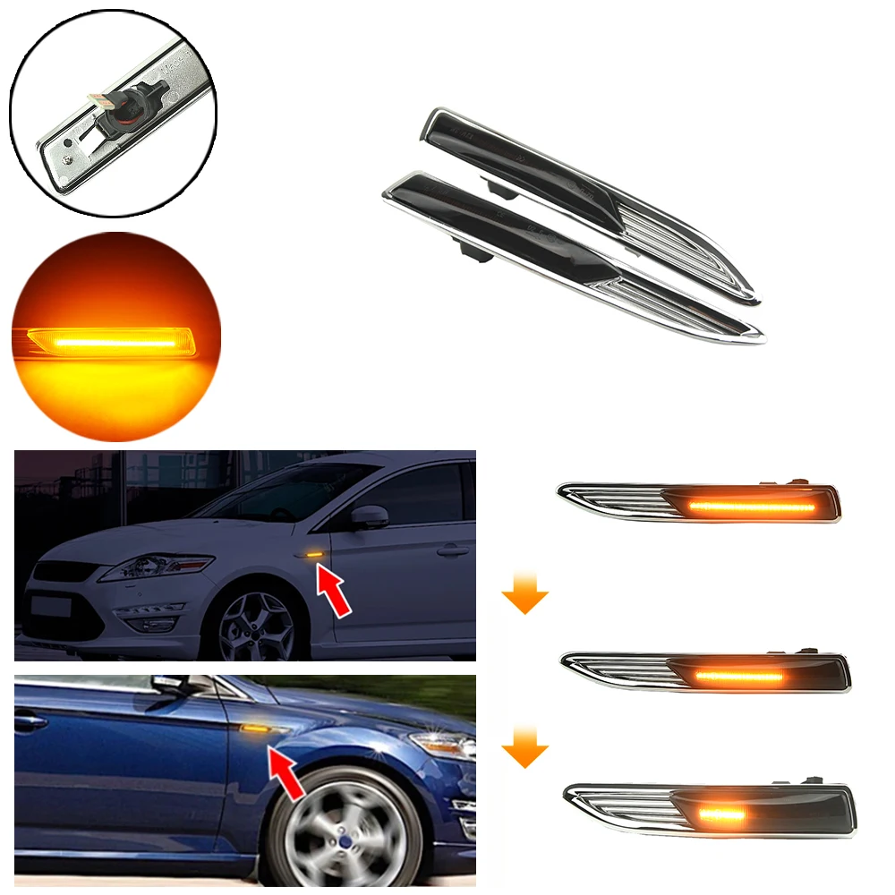 Piloto lateral LED secuencial para Ford Mondeo Mk4 (BA7) 2007-2015 - imagen 4