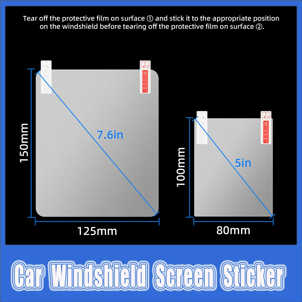 Protector pantalla multimedia coche film transparente 150x125mm