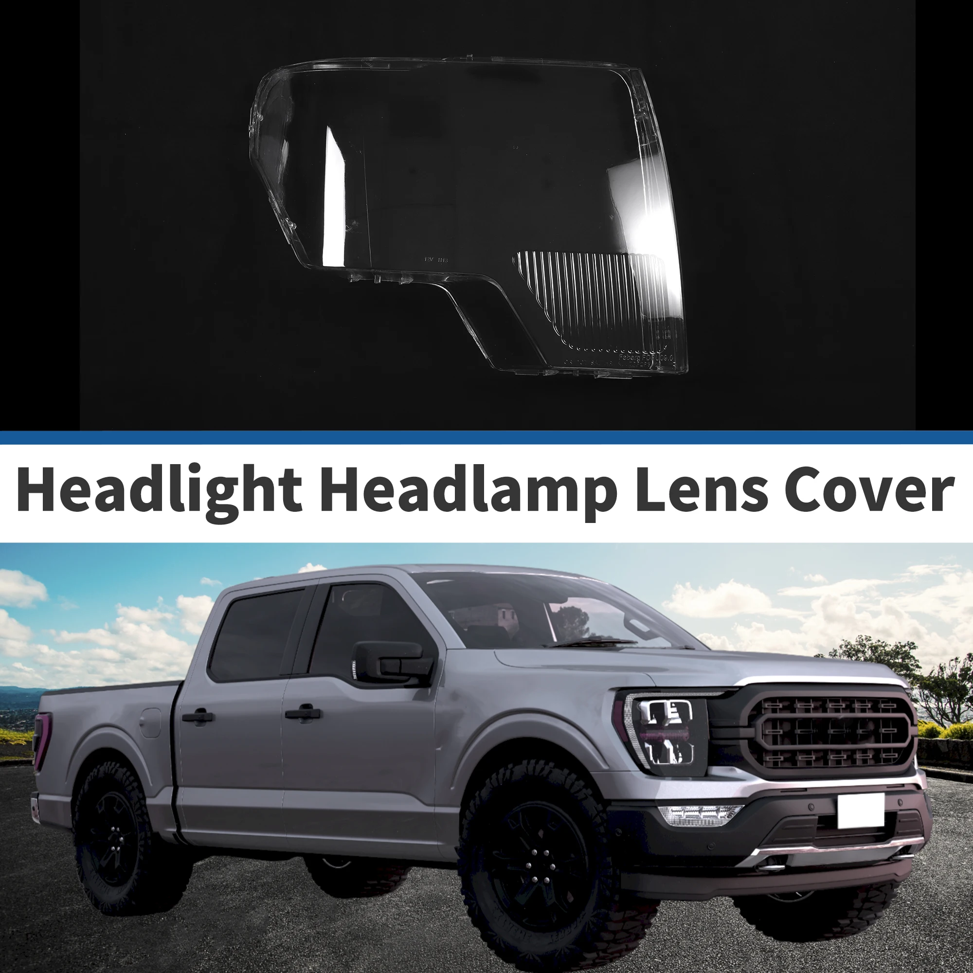 UXCELL cubierta lente faro frontal derecha Ford F-150 2009-2014
