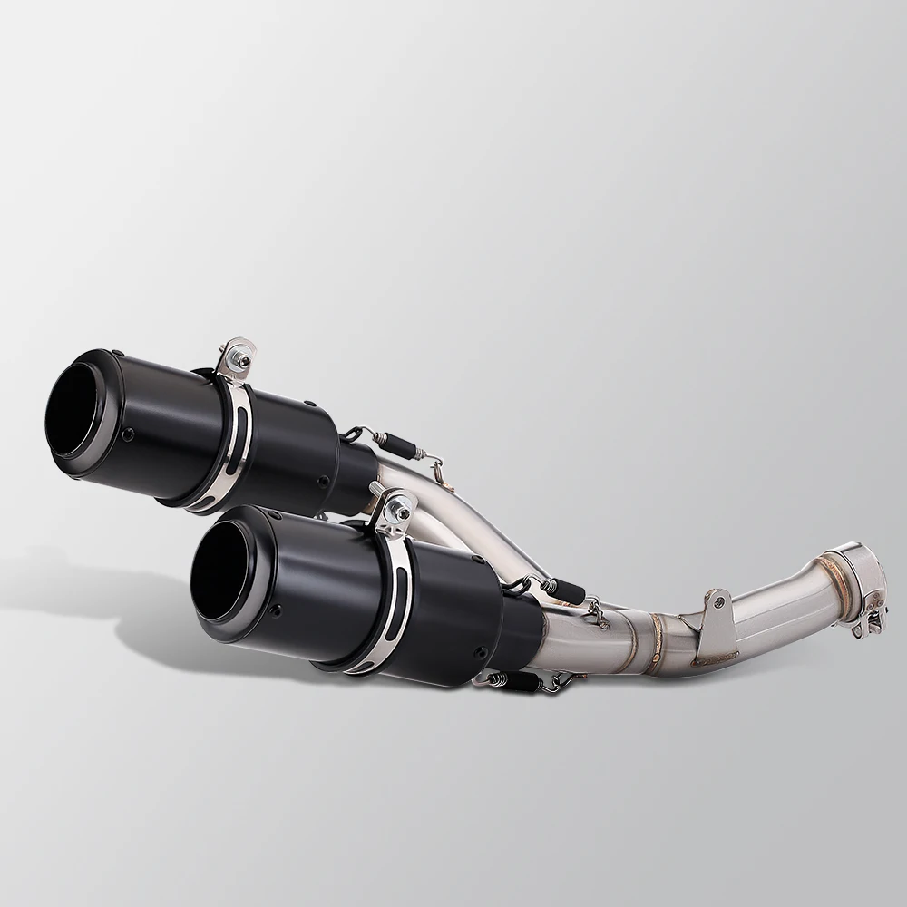 Silenciador escape inoxidable doble salida Honda CRF 450R 450RX - imagen 3