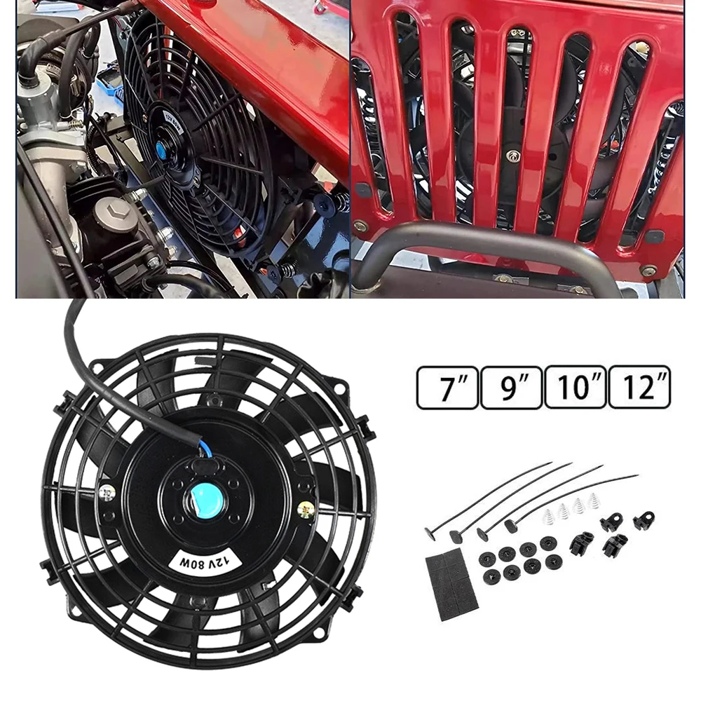 Ventilador universal de refrigeración empuje succión coche