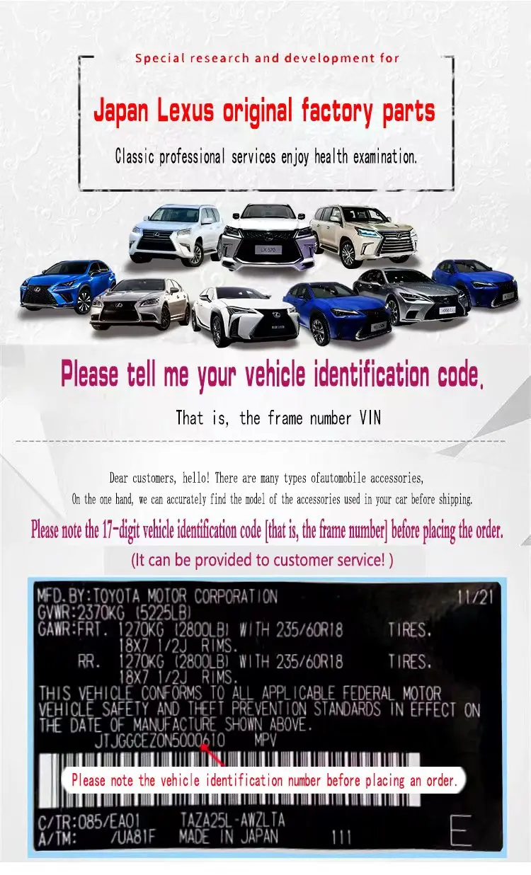 Kit de rejilla de parachoques para Lexus GS F SPORT