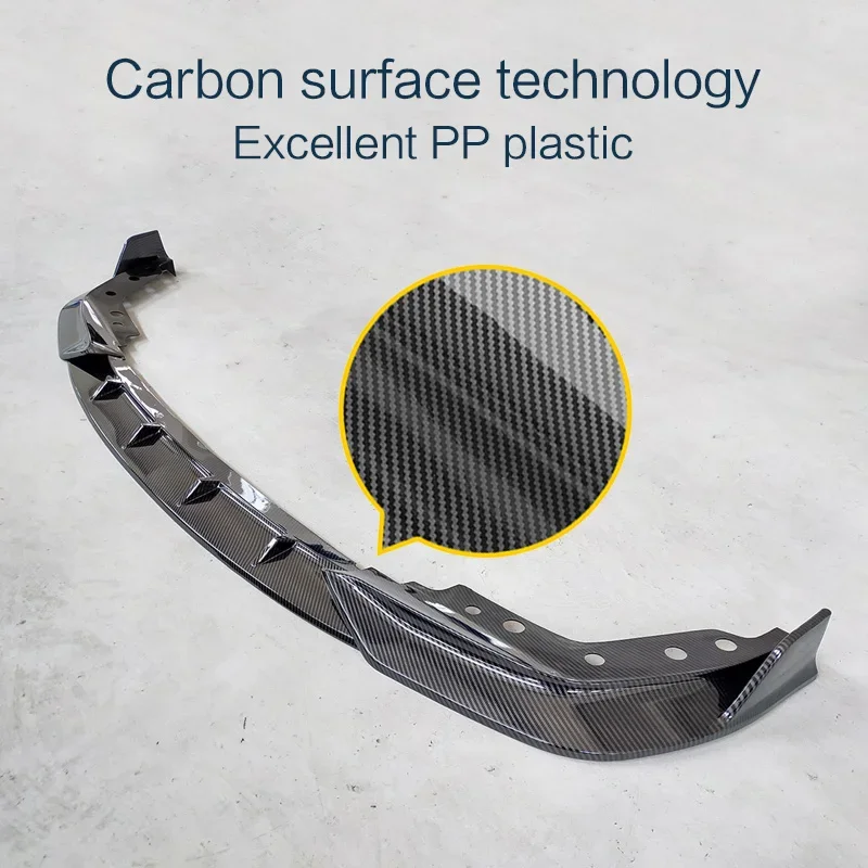 Labio delantero BMW Serie 3 G20 2019-2023 acabado carbono - imagen 5