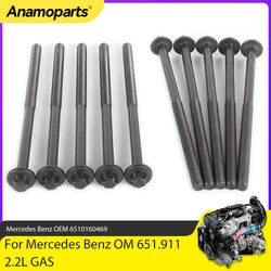 Juego pernos culata 6510160469 – Mercedes OM651 2.2L E250 ML250 GLK250