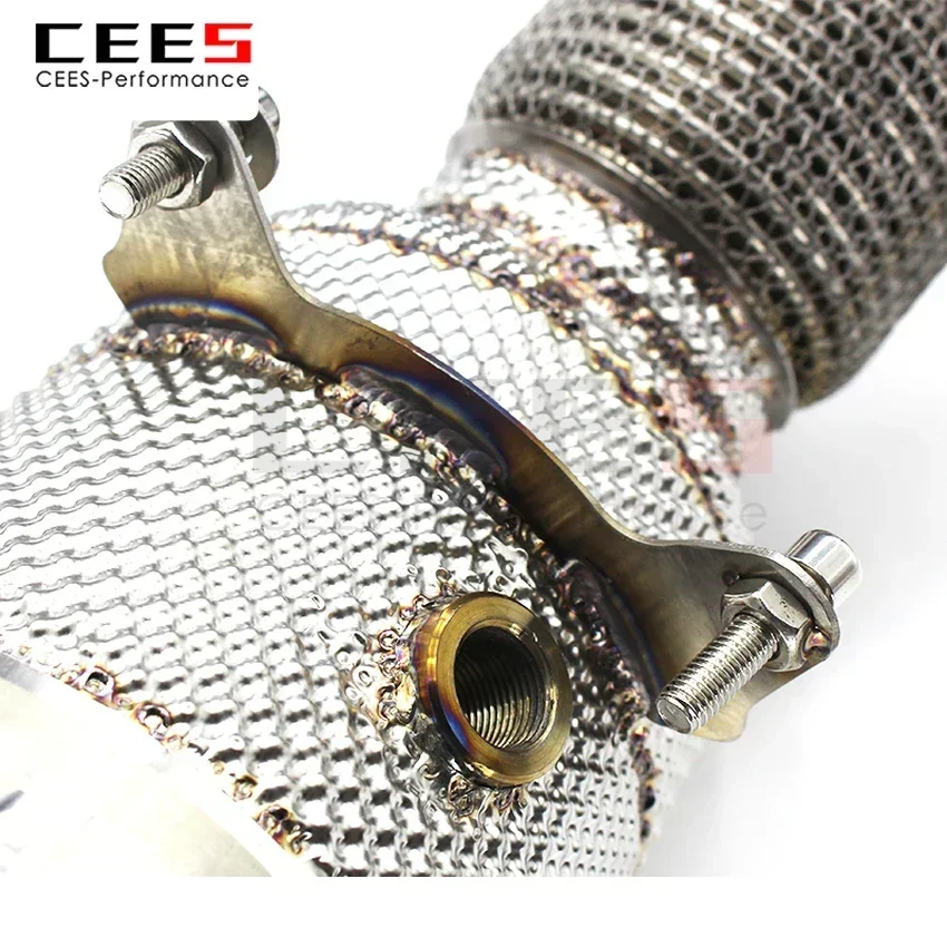 CEES Bajante de escape para BMW 320 B48 2.0T con protector térmico - imagen 5