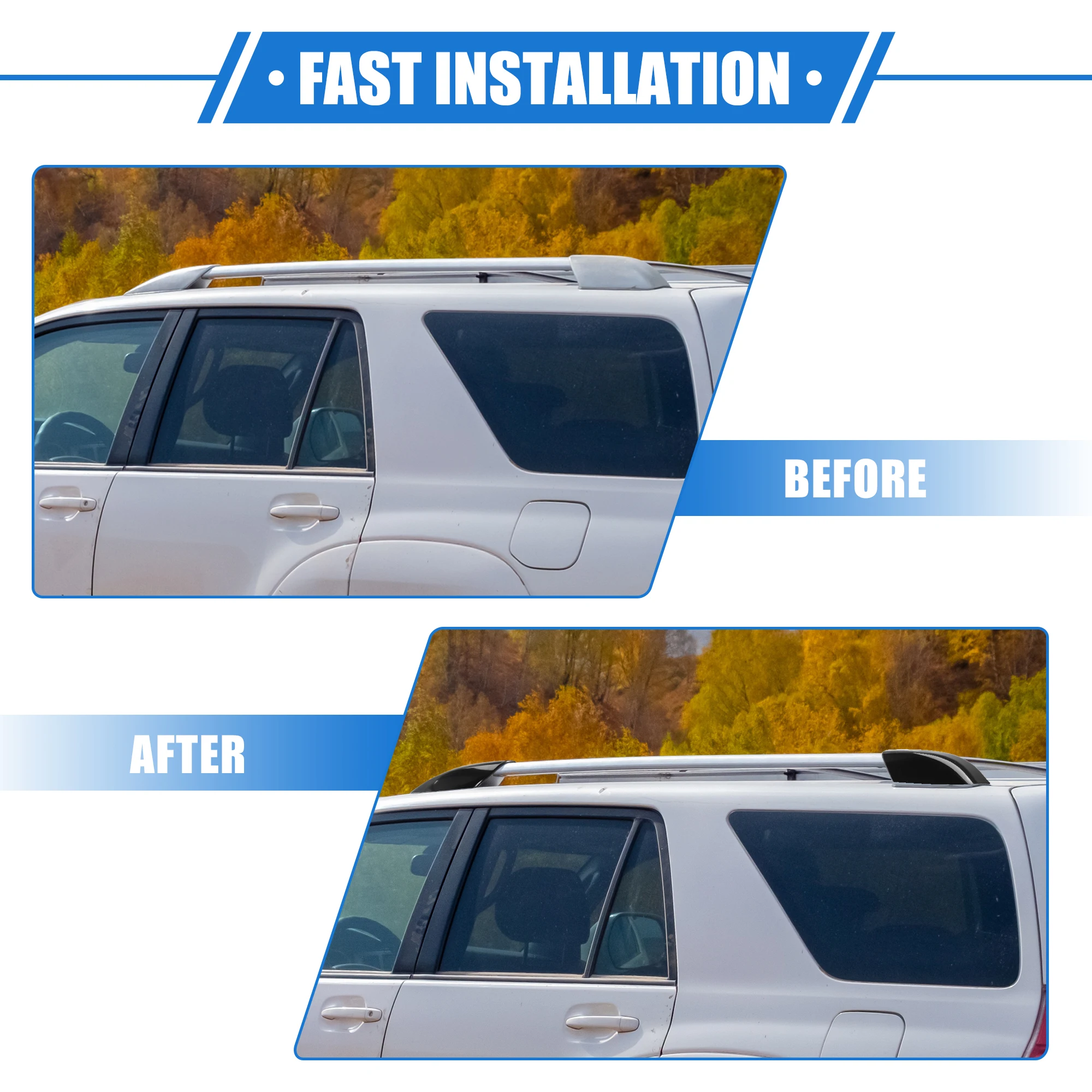 Tapas de rieles de techo X Autohaux para Toyota 4Runner N210 - imagen 5
