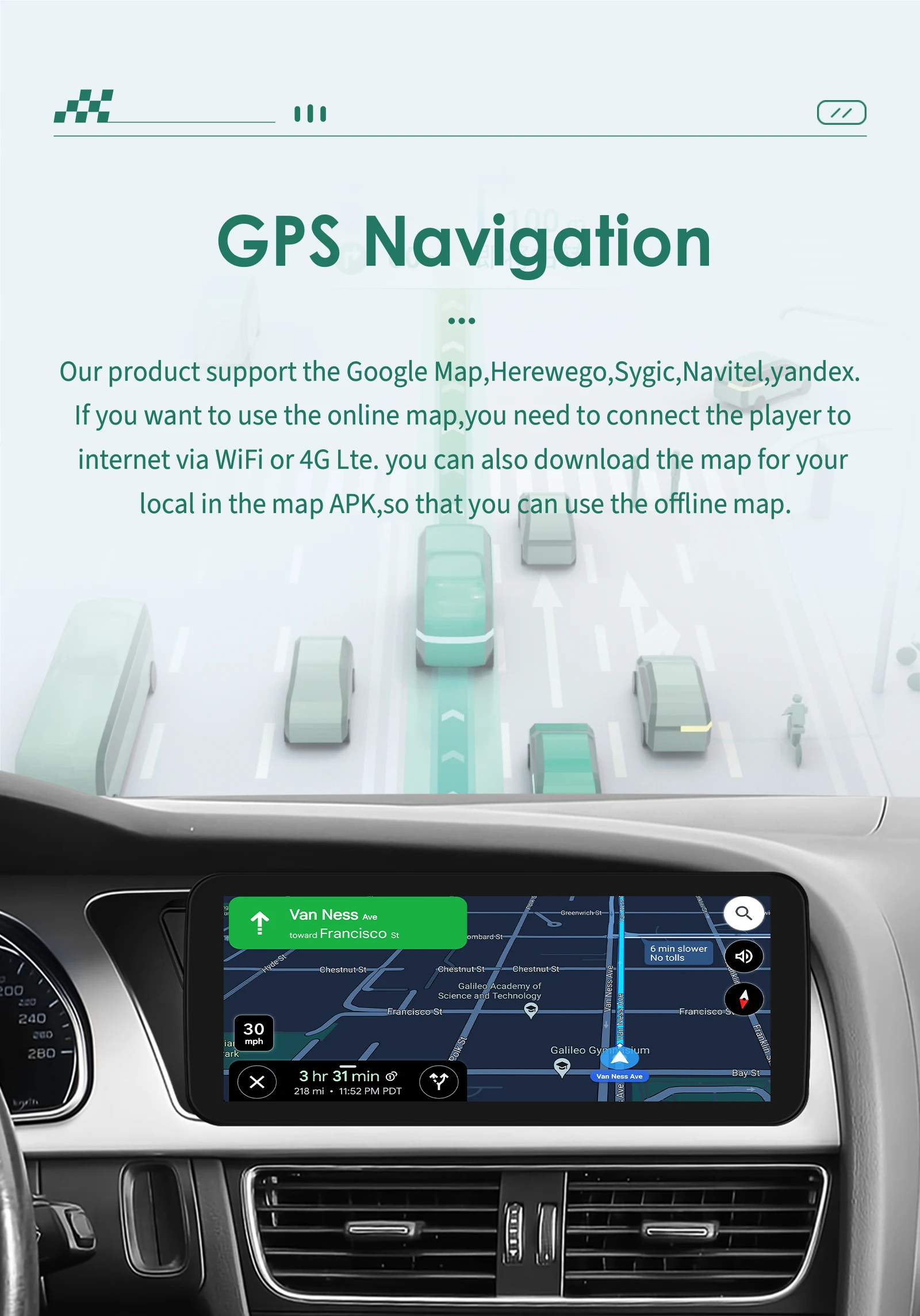 Autoradio Android Auto para Audi A4 A5 B8 S4 S5 - imagen 2