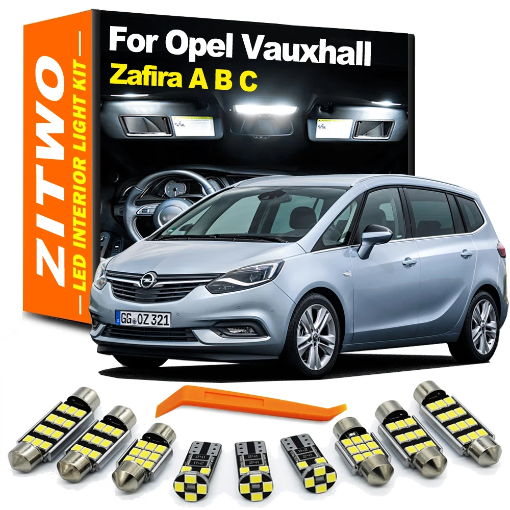 ZITWO Kit bombillas LED Canbus interior Opel Zafira A B C 1999-2018