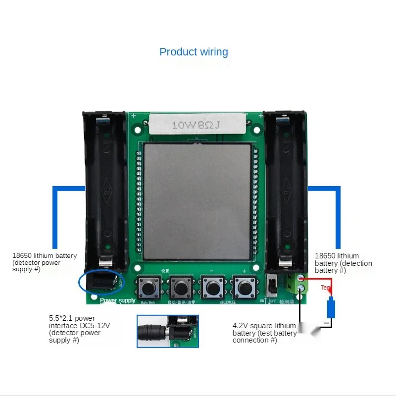 Probador 18650 digital para medir capacidad real en mAh y mWh - imagen 3