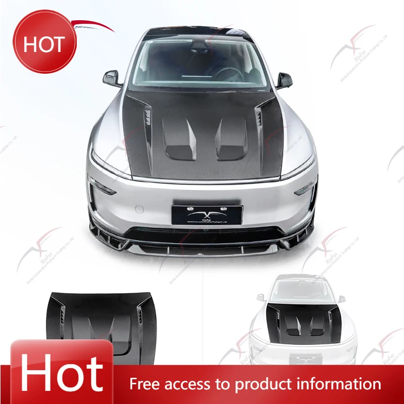 Capó de coche de fibra de carbono adecuado para el modelo Y, Kit de carrocería, actualización de piezas exteriores de coche, modificación, estilo CMST - imagen 2